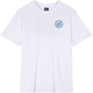 Santa Cruz - Check Outline Ringed Dot - T-shirt - Wit - 100% Katoen