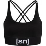 Super.natural - Sport-top - Zwart - Wool Super Brush - Comfortabele Basislaag