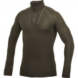 Woolpower Zip Turtleneck Merino-ondergoed (olijfgroen)