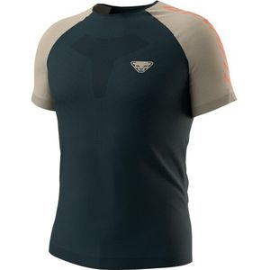 Dynafit Ultra 3 S-Tech S/S Tee Hardloopshirt (Heren |zwart/blauw)