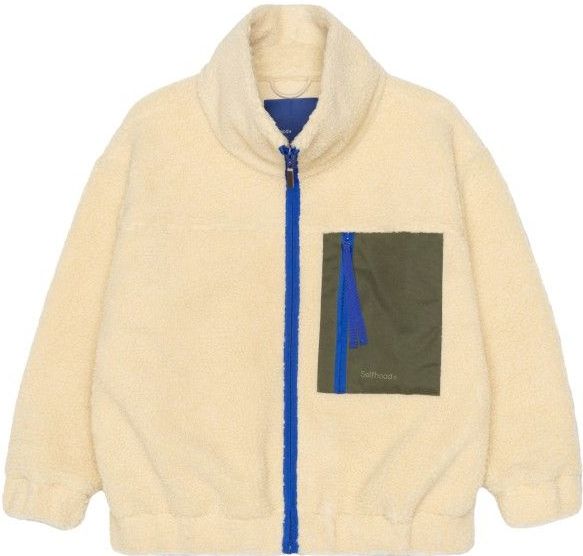 Damesfleece Selfhood - Teddyjas - Gerecycled Polyester - Met Hoge Kraag - Praktische Zakken