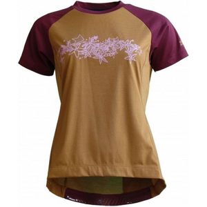Zimtstern Womens PureFlowz Shirt S/S Fietsshirt (Dames |bruin)
