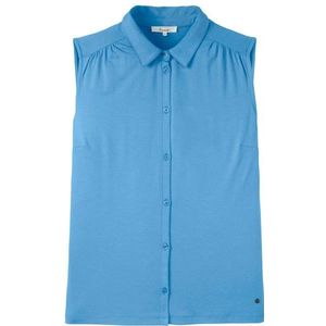 Tranquillo Womens Feminine Bluse aus Ecovero Viskose Top (Dames |blauw)
