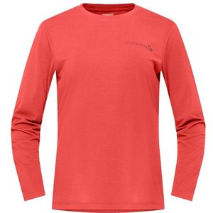 Norrona Womens Femund Tech Long Sleeve Sportshirt (Dames |rood)