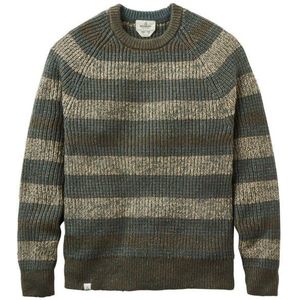 Passenger Fog Recycled Knitted Jumper Trui (Heren |olijfgroen)