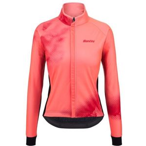 Santini Womens Pure Dye Winter Ready Cycling Jacket Fietsjack (Dames |rood)