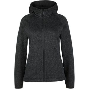 Heber Peak Womens CrownHe II Knit Zip Hoody Fleecevest (Dames |zwart)