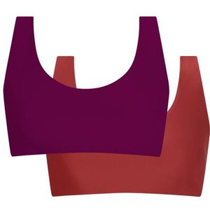 INASKA Womens Top Pure Bikinitop (Dames |purper/rood)