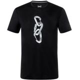 super.natural - Carabineri Tee - Merinoshirt - Zwart - 50% Wol 50% Polyester