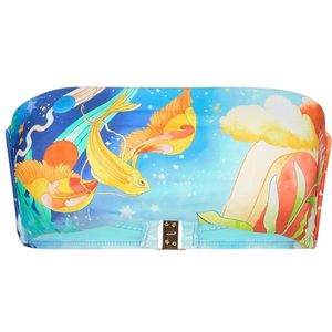 Seafolly Womens Aquarius Bandeau Bikinitop (Dames |meerkleurig)