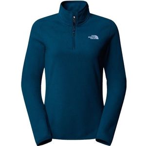 The North Face Womens 100 Glacier 1/4 Zip Fleecetrui (Dames |blauw)