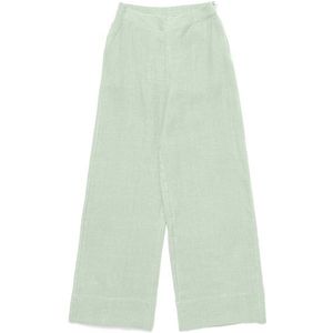 Mazine Womens Wide Leg Linen Pants Vrijetijdsbroek (Dames |groen)