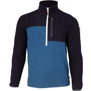 Ivanhoe of Sweden Ziggy Half Zip Wollen trui (Heren |blauw)