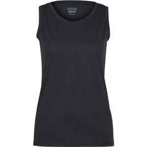 Stoic Womens Merino155 LaholmSt Tank Merinoshirt (Dames |zwart)