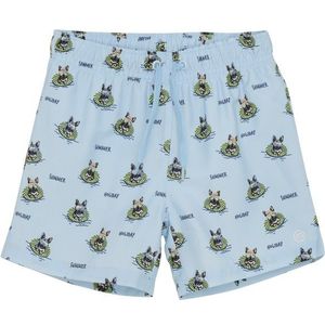 Minymo - Kids Swim Shorts AOP - Zwembroek - Grijs