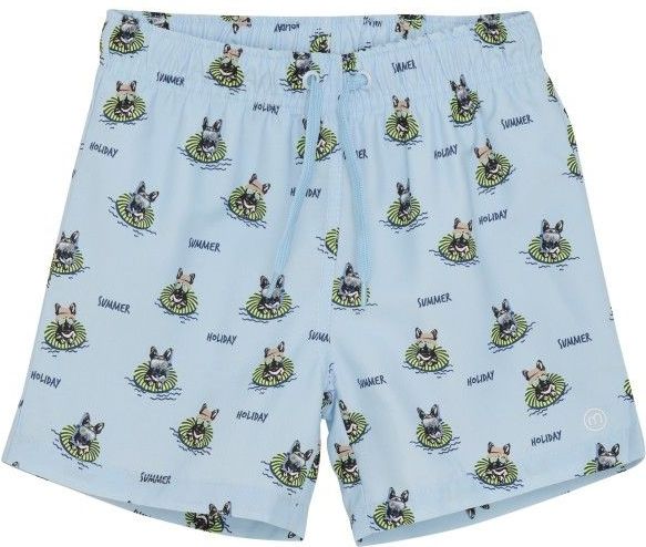 Minymo - Kids Swim Shorts AOP - Zwembroek - Grijs