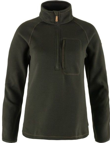 Fjällräven - Övik Fleece Half Zip - Fleecetrui - Olijfgroen