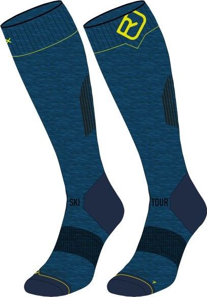 Ortovox - Ski Tour Lt Comp Long Socks - Compressiekousen - Zwart - Maat 45/47