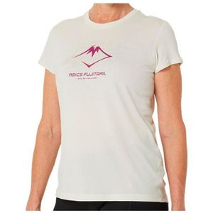 Asics Womens Fujitrail Logo S/S Top Hardloopshirt (Dames |wit)