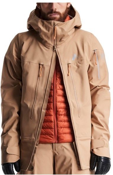 Orage - Mtn-X Spurr 3L Jacket - Ski-jas - Bruin/Beige - Waterdicht