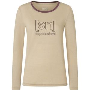supernatural Womens The Essential Logo L/S Longsleeve (Dames |beige)