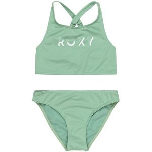 Roxy Girls Solid Active Crop Top Set Bikini (Kinderen |groen)