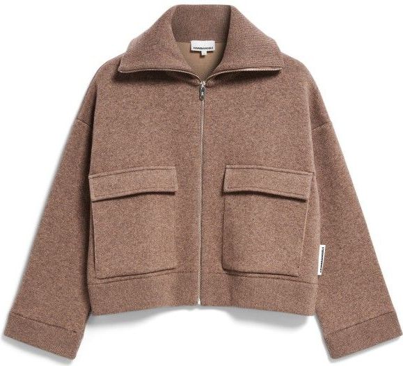 ARMEDANGELS - Joannaa - Damesjas - Effen - Oversized - Hoge Kraag - Lange Mouwen