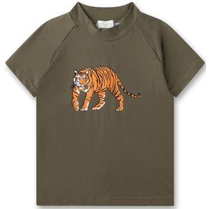 Sanetta - UV-shirt - Groen - Korte Mouwen - Badmode voor Kinderen