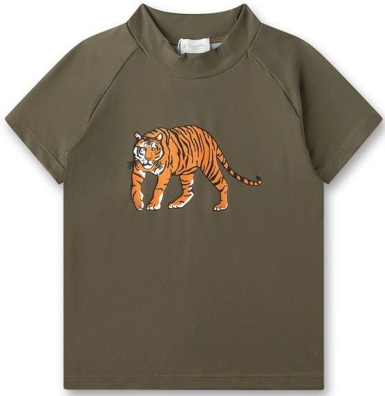 Sanetta - UV-shirt - Groen - Korte Mouwen - Badmode voor Kinderen