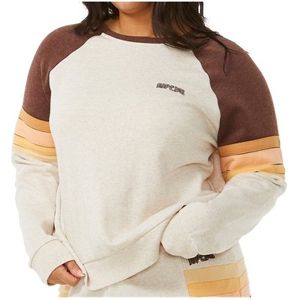 Rip Curl Womens Surf Revival Raglan Crew Trui (Dames |beige)