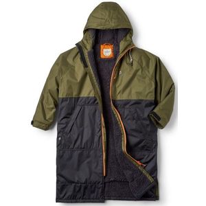 Passenger Waves Recycled Sherpa Lined Changing Robe Surfponcho (grijs)