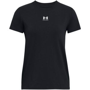 Under Armour Womens Campus Core S/S Sportshirt (Dames |zwart)