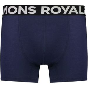 Mons Royale - Hold em Shorty - Boxer - Blauw - Merino-ondergoed