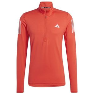 adidas Own The Run 1/4 Zip Long Sleeve Hardloopshirt (Heren |rood)