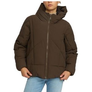 Selfhood Womens Hooded Puffer Winterjack (Dames |bruin)