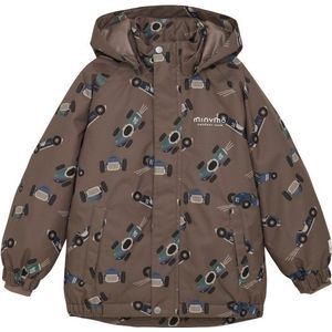 Minymo Winterjas - AOP - Geroosterde Cashewnoten - Minymo - 5 jaar (110) - Winterjassen