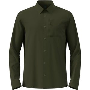 Odlo - Hyper Contrast - Shirt - Khaki - Lange Mouw - Lichtgewicht