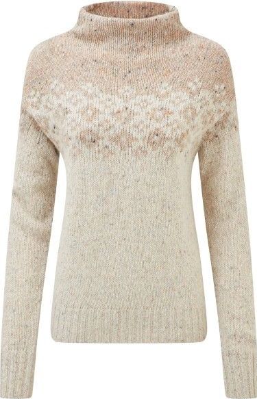 Sherpa - Mandari Mock Neck Sweater - Merinotrui - Beige