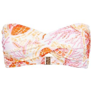 Seafolly Womens La Mer Twist Bandeau Bikinitop (Dames |oranje)