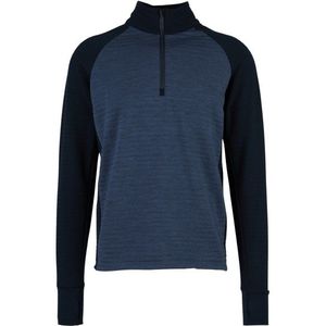 Stoic MerinoFleece260 FlenSt Half Zip Merinotrui (Heren |blauw)