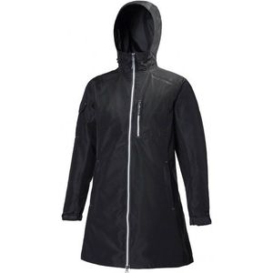 Helly Hansen Womens Long Belfast Jacket Lange jas (Dames |zwart |waterdicht)