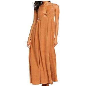 Billabong - Modern Love Maxi DRS - Jurk - Oranje - 51% Katoen, 49% Viscose