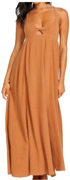 Billabong - Modern Love Maxi DRS - Jurk - Oranje - 51% Katoen, 49% Viscose