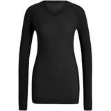 Falke Womens Wool-Tech Light Shirt L/S Merino-ondergoed (Dames |zwart)