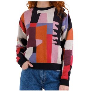 DEDICATED Womens Sweater Arendal Abstract Chaos Trui (Dames |meerkleurig)