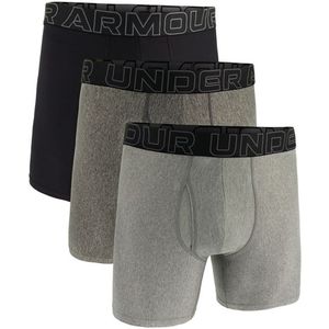 Under Armour Performance Tech 6 Solid Boxerjock 3 Pack Ondergoed (Heren |grijs)