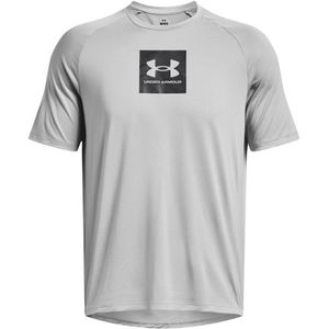 Under Armour Tech Print Fill S/S Sportshirt (Heren |grijs)