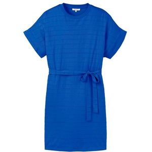 Tranquillo Womens Minikleid aus Ajour-Jersey Jurk (Dames |blauw)