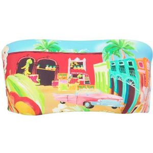 Seafolly Womens South Pacific Bandeau Bikinitop (Dames |meerkleurig)