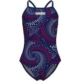 Arena - Fireflow Swimsuit Lightdrop Back - Badpak - Blauw